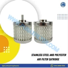 Stainless steel and polyster air filter catridge 120x70x210mm 1