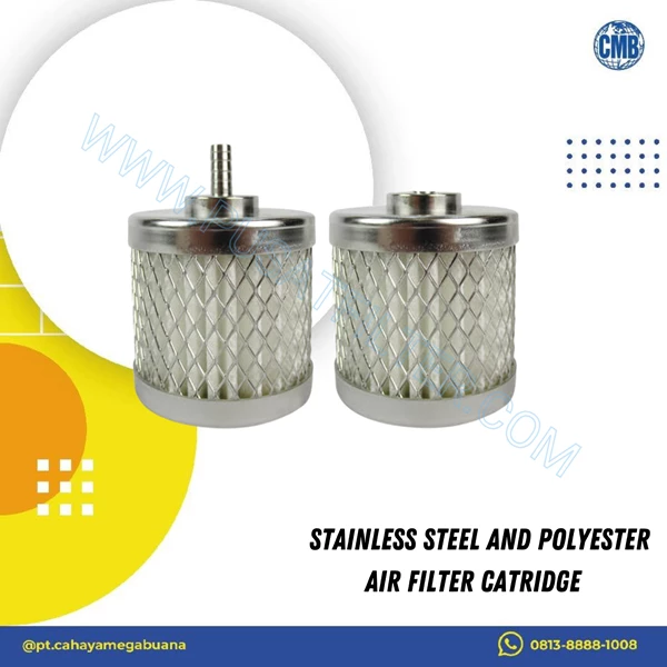 Stainless steel and polyester air filter catridge 