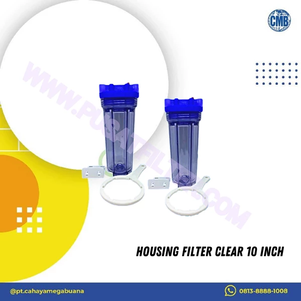 Housing Filter Clear 10 Inch 