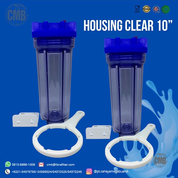 Housing Filter Clear 10 Inch 